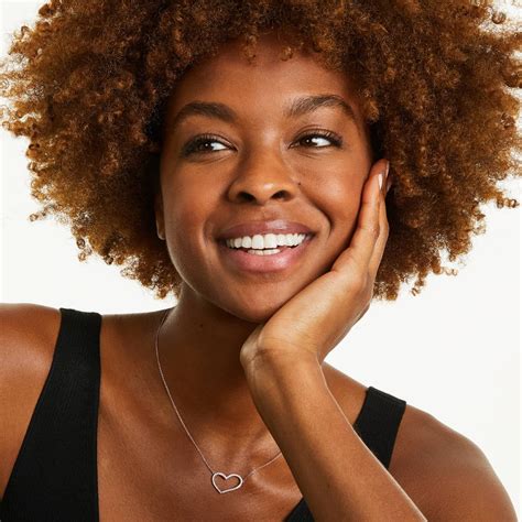 Pavé Heart Shaped Diamond Necklace In 14K Rose Gold-81070r14