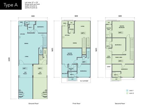 NDira Townhouse 16 Sierra Malaysia | 27"x73 Semi-D Look