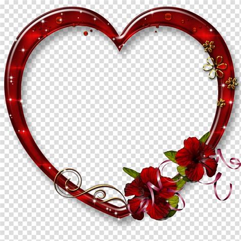 Borders and Frames Frames Heart Love, love frame, red heart frame ...