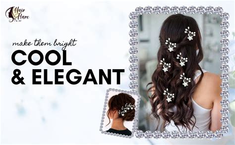 Buy Hair Flare Floral with Pearl Design Hairpin/Clip | Hair Accessories ...