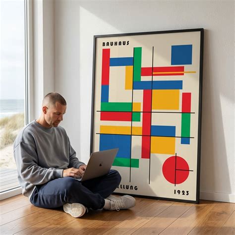 Bauhaus Grid 1923 | Style My Wall | Abstract Wall Art