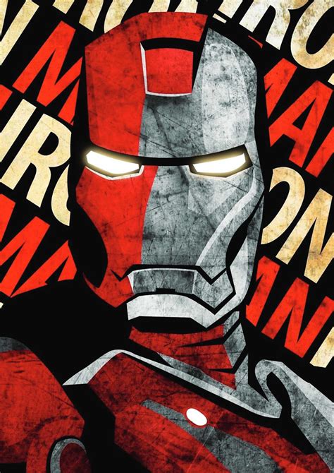 Ironman Red | Marvel DC Poster – The Artflex