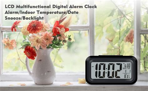 Buy Rylan Digital Smart Backlight Battery Operated Alarm Table Clock ...
