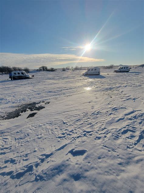 Devils Lake Ice Fishing | SnoBear | K&M Bison Lodge