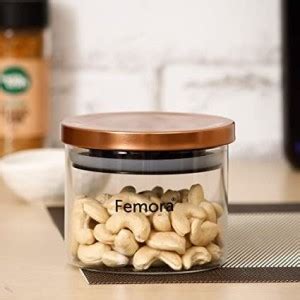 Femora Glass Grocery Container - 350 ml Price in India - Buy Femora ...