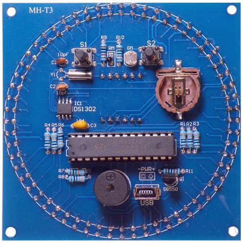 Image result for Rotating LED Clock Kit Instructions