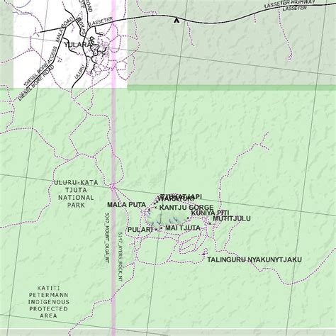 Getlost Map SG5208 AYERS ROCK Australia Touring Map V15b 1:250,000 by ...