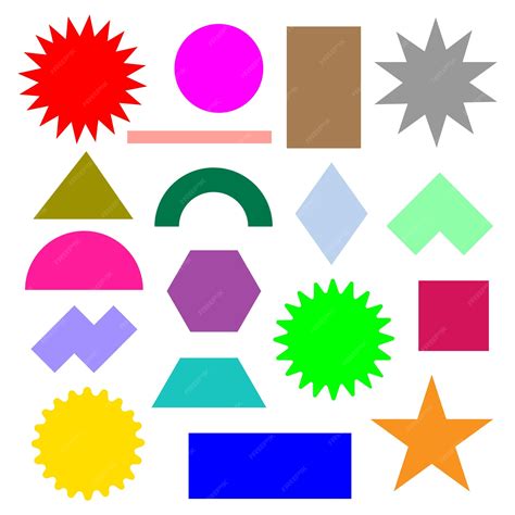 Premium Vector | Vectors of different types of shapes