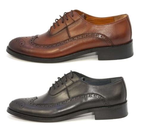Men's Elegante Genova Wingtip Leather Oxford India | Ubuy