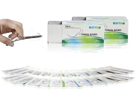 Vision Scientific VSNM12 24PK Mixed Variety Suture Threads W Curved ...