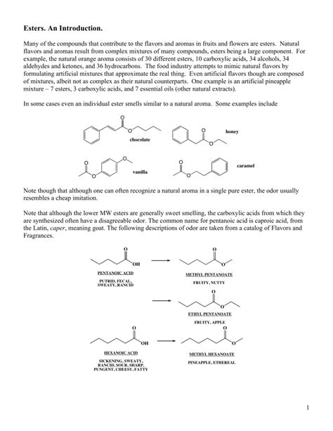 Free Science Lessons Esters 的图像结果