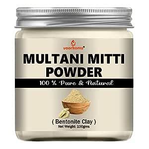 Voorkoms Multani Mitti Powder 100g - Natural Clay for Skin Care and ...