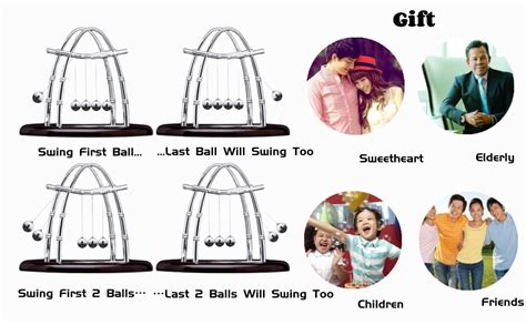 Newtons Cradle Balance Ball, Educational Science Cradle Balance Ball ...