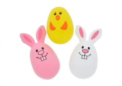 Character Shaped Fillable Plastic Easter Eggs 8 Ct Packs Yellow ...