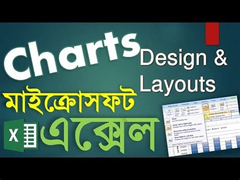 Design and Layouts of Chart in MS Excel Bangla Video Lecture - Learn MS ...