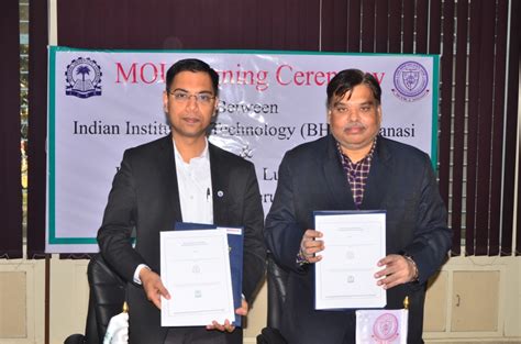 MoU with CST UP Incubation Centre, Mechanical Engineering, IIT (BHU ...