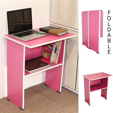 Spacecrafts Wooden Folding Computer Table for Laptop Study Office Desk ...