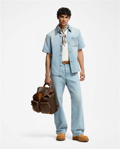 Short-Sleeved Denim Shirt - Ready-to-Wear | Louis Vuitton India