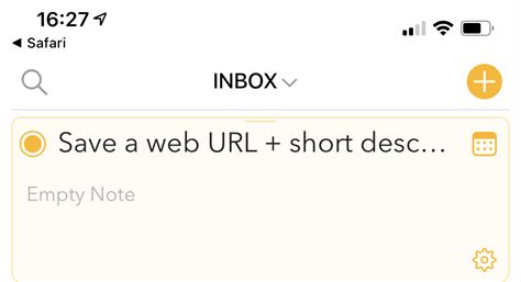 Save a web URL + short description - Shortcuts - Agenda Community