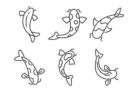 Koi Fish Outline