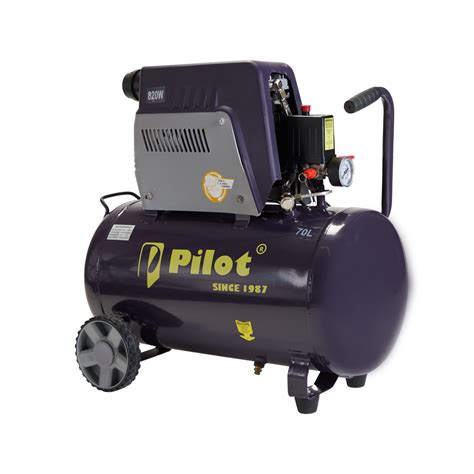Oil-Free Silent Air Compressor 70L 820W Copper — Pilot Tools