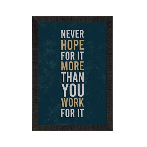 Hope Motivational Quote Satin Matt Texture UV Art Painting- eCraftIndia ...
