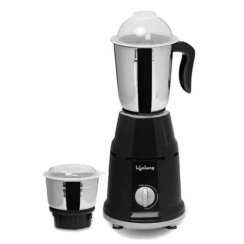 Buy Lifelong Duos 500W 2 Jars Mixer Grinder, Overload Protection, Anti ...
