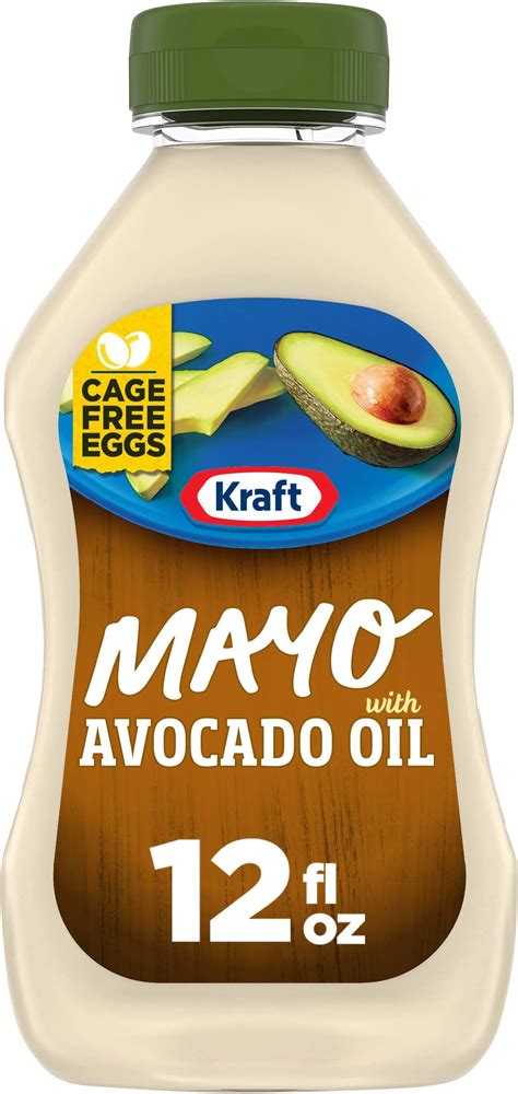Amazon.com : Kraft Mayo with Avocado Oil Reduced Fat Mayonnaise ...