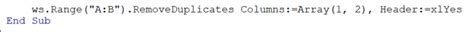 Image result for How to Remove Duplicates in Excel Using VBA