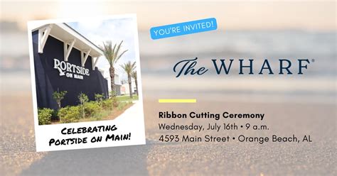 Ribbon Cutting Ceremony - Portside on Main at The Wharf, 4593 Main St ...