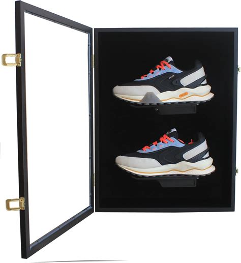 Buy DisplayGifts Memorabilia Sneaker Shoe Display Case Wall Mount Cleat ...