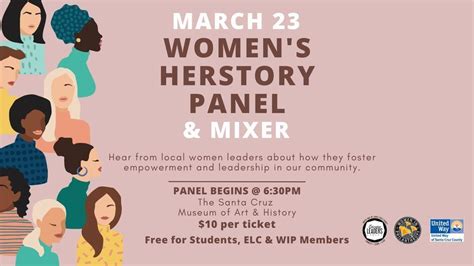 ELC & WIP Womens HerStory Panel, Santa Cruz Museum of Art & History, 23 ...
