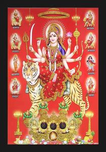 jog craft durga mata photo frame| durga maa photo| wooden art Digital ...