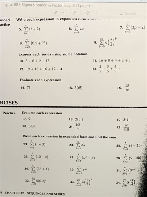 [Grade 12 Math: Advanced Functions and Modeling] Factoring sequences ...