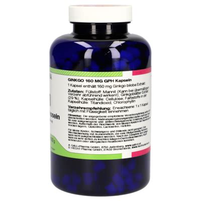 Ginkgo 160 mg GPH Capsules [3281086]-Gall-Pharma GmbH-Online-Shop