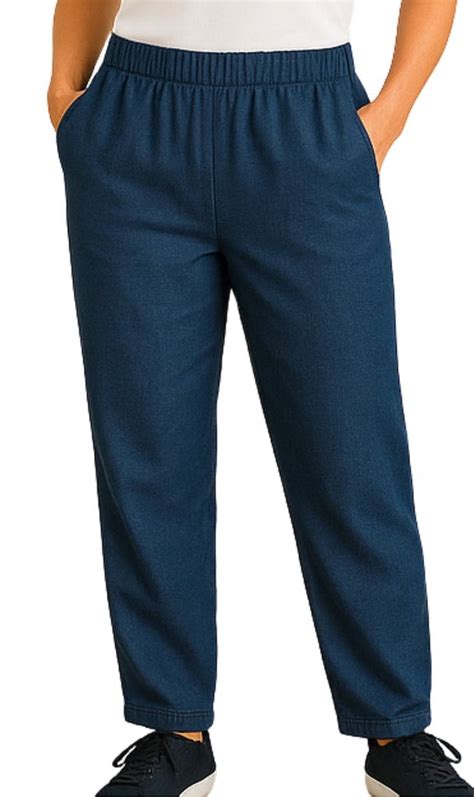 Turtle Bay New York Women's Casual Elastic Waist Pull on Pants in Soft ...