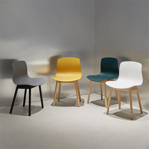 北欧餐椅家用实木腿简约小户型ins创意靠背餐桌椅子白色休闲椅_cloud165