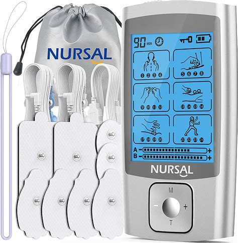 Amazon.com: NURSAL TENS Unit Muscle Stimulator Machine for Pain Relief Therapy Product Electric ...