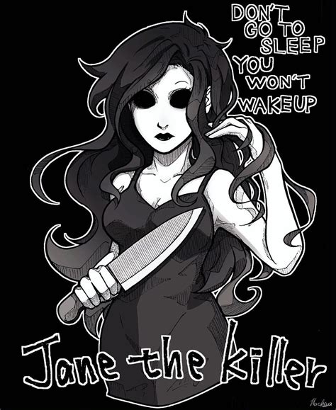 Disegno Anime Jane The Killer Creepypasta 5x7 Fan Art Prints ; Jeff