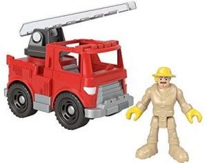 FISHER-PRICE Imaginext Rescue Fire Truck, Push-Along Vehicle and ...
