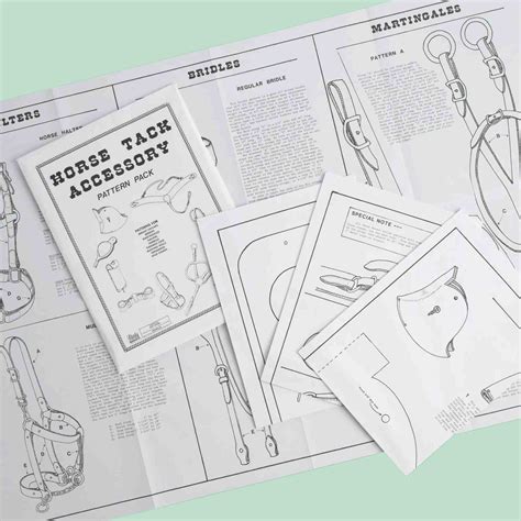 Horse Tack Paper Pattern | identityleathercraft