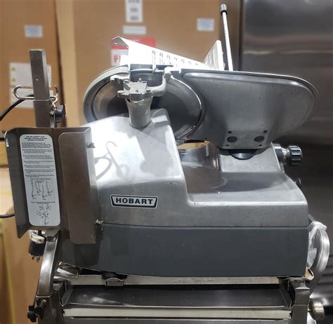 HOBART 2712 SEMI AUOMATIC COMMERCIAL MEAT CHEESE DELI SLICER ON STAND ...