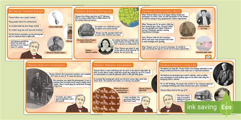 All About Thomas Edison Fact Files | Twinkl (teacher made)