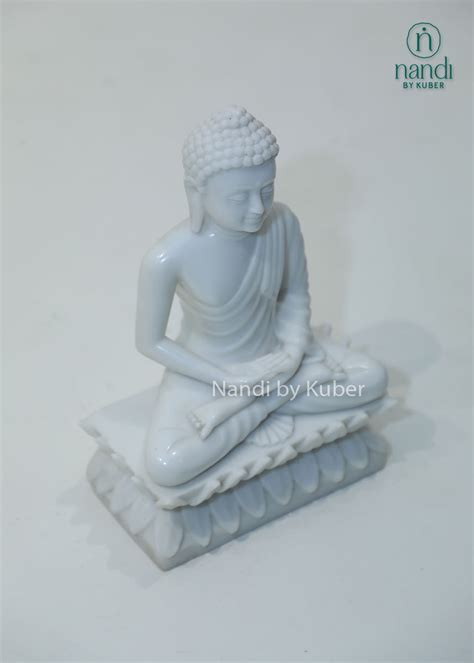 Sitting Marble Buddha Murti | Small Buddha Statue Online