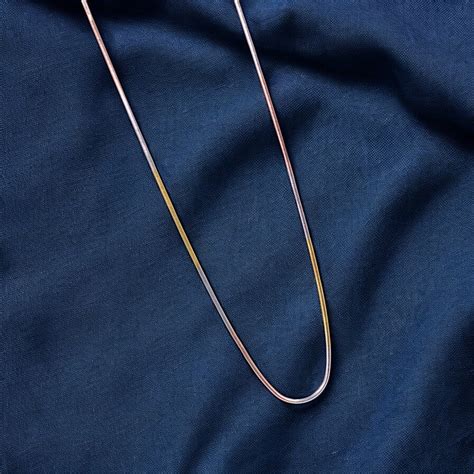 925 Sterling Silver Tri-color Compact Snake Chain for Women – Taraash