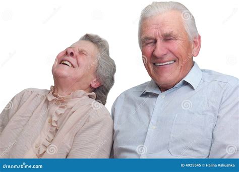 Happy Old Couple Laugh until One Cries Stock Image - Image of family, face: 4925545