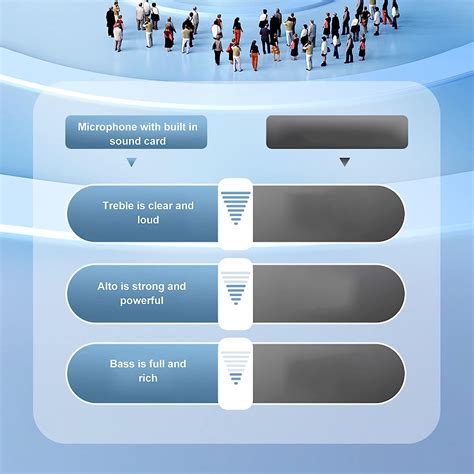 Buy Singing Mic, Bluetooth Microphone HiFi Heavy Bass Speaker 5 Ambient ...