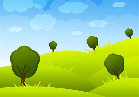 Cartoon Landscape Vector 的图像结果