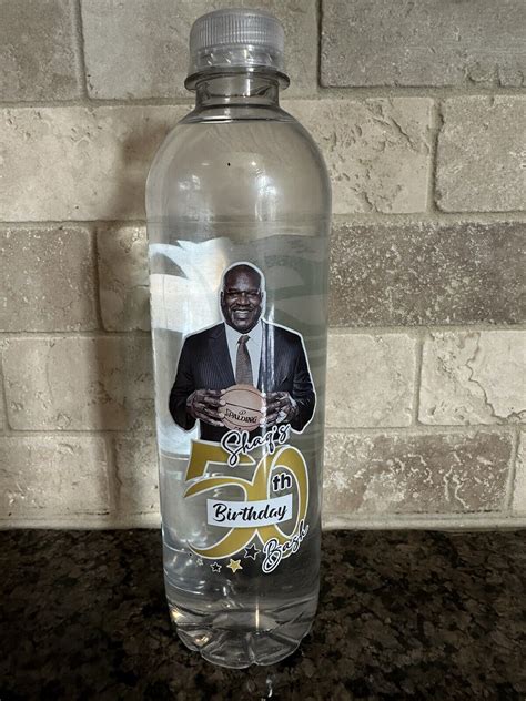 Shaquille O’Neal 50th Birthday Party Bash Water Bottle RARE COLLECTIBLE ...