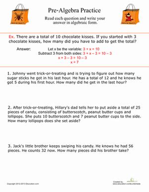 Image result for Pre-Algebra Problems PDF